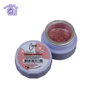 gloss gel momento romantico 5 g canm gel solido traslucido con shimmer para uñas