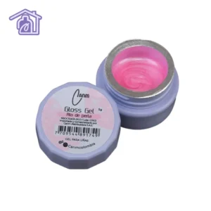 gloss gel rio de perla 5 g canm gel solido traslucido con shimmer para uñas