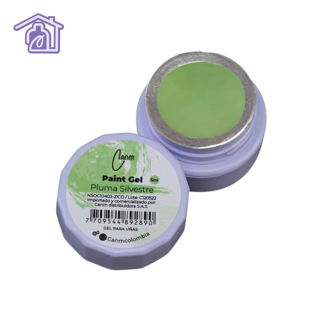 paint gel pluma silvestre 5 ml canm gel para nail art y trazado de uñas