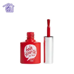 esmalte semipermanente gel polish 417 hola senorita 10ml tono rojo vibrante