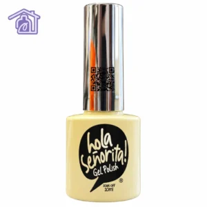 esmalte semipermanente gel polish 115 hola senorita 10ml tono nude beige suave con tapa cromada