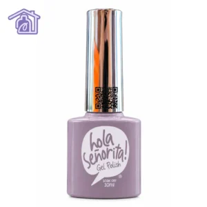 esmalte semipermanente gel polish 019 hola senorita 10ml tono lila pastel lavanda con tapa cromada