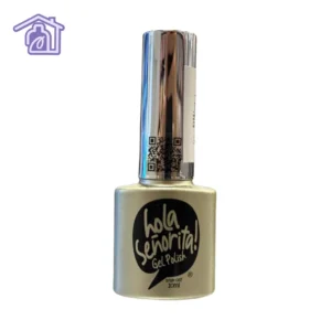 esmalte semipermanente gel polish 156 hola senorita 10ml tono dorado brillante metalizado con tapa cromada