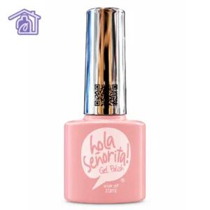 esmalte semipermanente gel polish 315 hola senorita 10ml tono rosado pastel bebe suave con tapa cromada