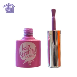 esmalte semipermanente gel polish 049 hola senorita 10ml tono malva lilaceo purpura pastel brocha destapada