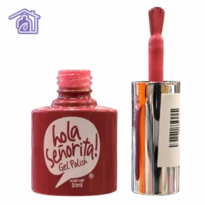 esmalte semipermanente gel polish 139 hola senorita 10ml tono rosa palo de rosa viejo con brocha destapada