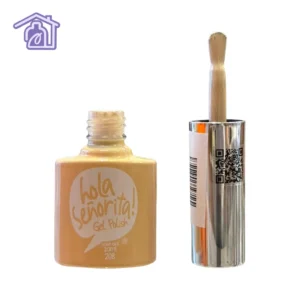 esmalte semipermanente gel polish 071 hola senorita 10ml tono beige nude calido cremoso con brocha destapada